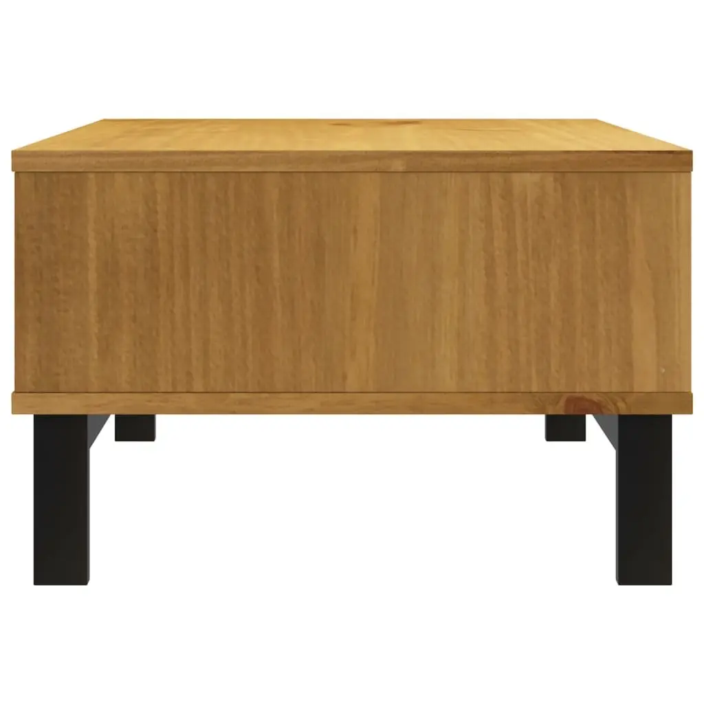 Coffee Table Solid Pine Wood Brown Living Room Accent Furniture Storage