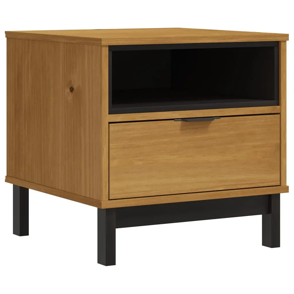 Side Table 50x50x50 cm Solid Wood Storage End Table Living Room Furniture