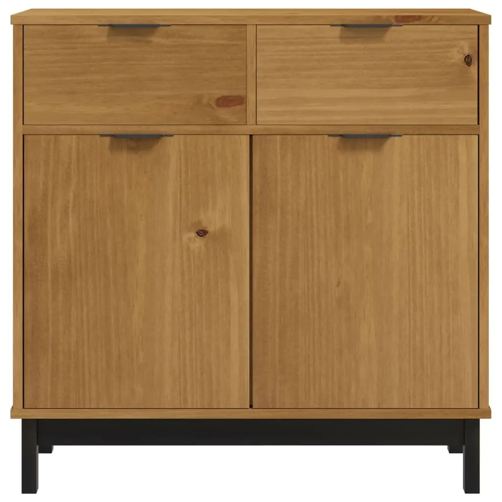 Wooden Sideboard Storage Cabinet Brown Pine Furniture Display Cupboard