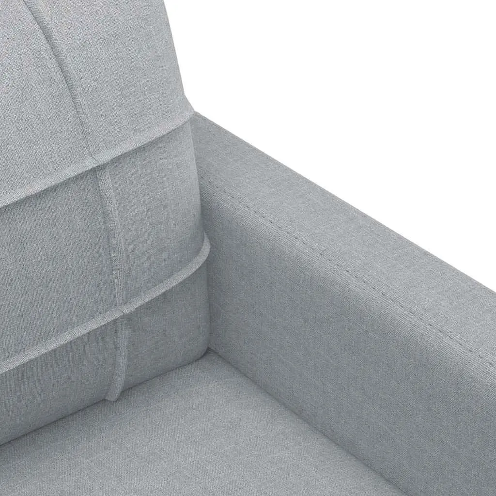 Sofa Chair Grey 60cm Fabric Armchair Living Room Lounge Seat Relaxing Furniture