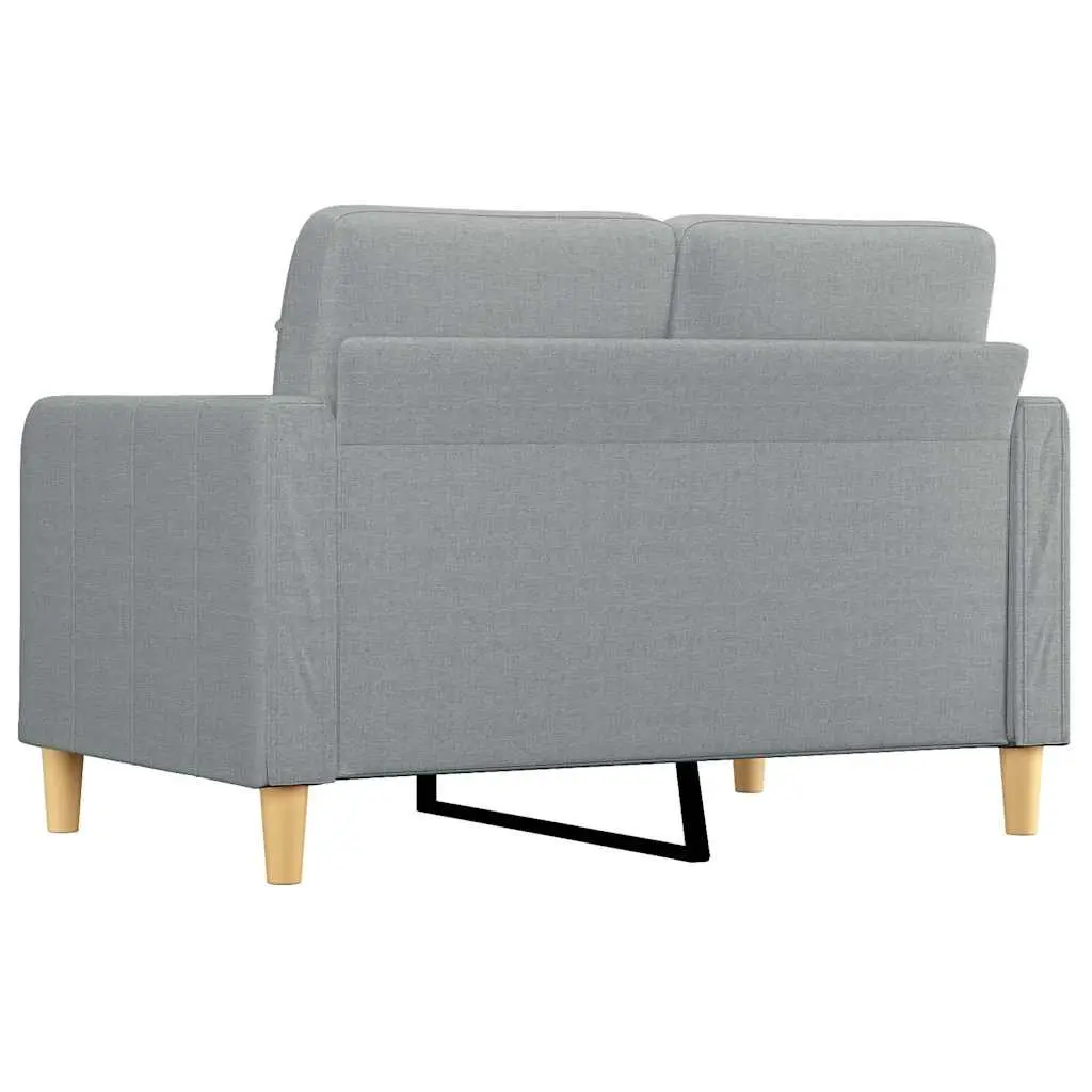 2-Seater Sofa Light Grey Fabric Lounge Couch Living Room Furniture 120cm