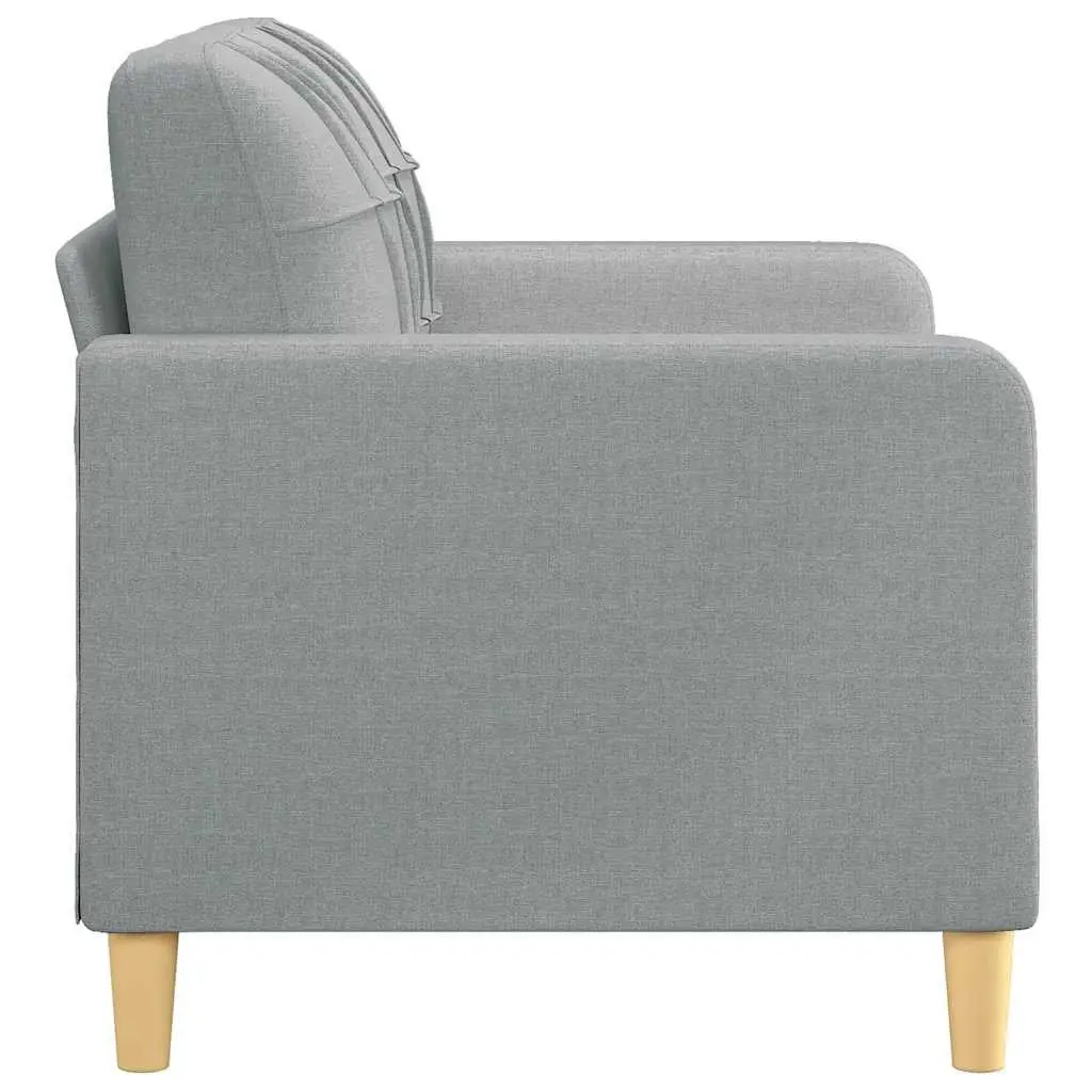 2-Seater Sofa Light Grey Fabric Lounge Couch Living Room Furniture 120cm