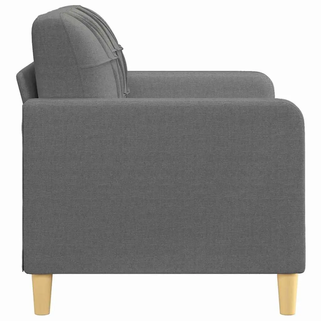 2-Seater Sofa Grey Fabric 120cm Lounge Couch Living Room Furniture