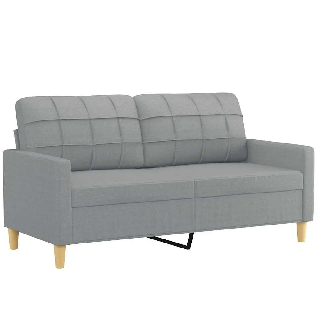 Light Grey 2-Seater Sofa 140cm for Relaxing Spaces