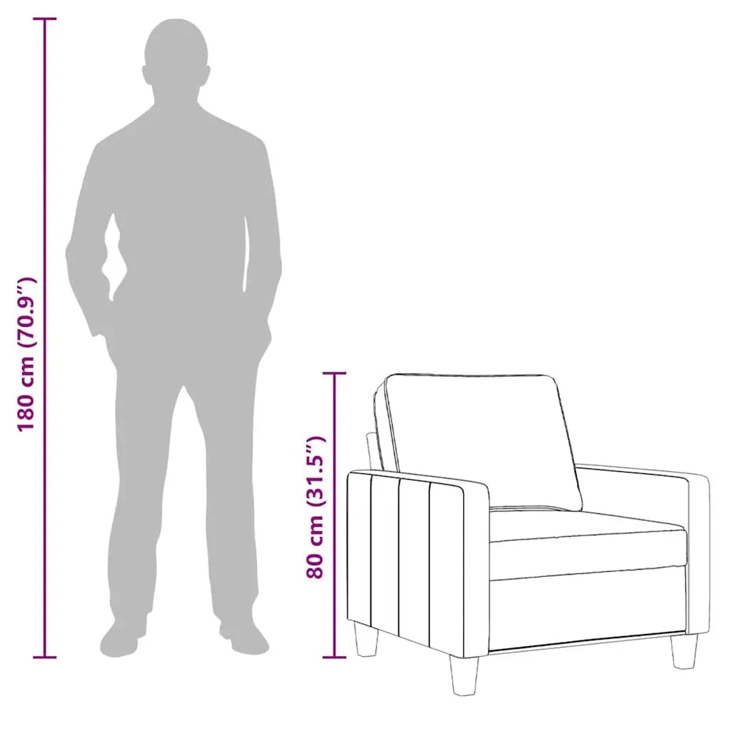 Grey Fabric Sofa Chair for Relaxation