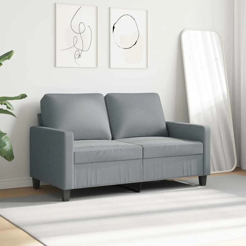 2-Seater Sofa in Grey Fabric