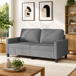 Comfortable Grey 2-Seater Sofa for Your Living Space