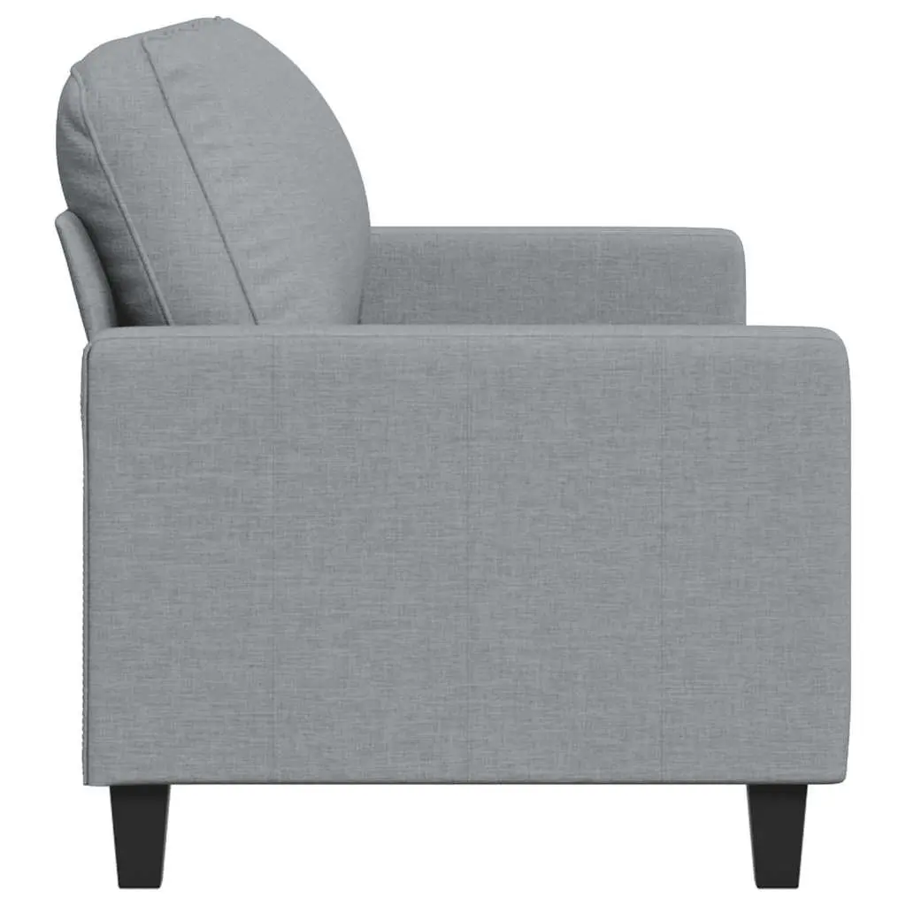 3-Seater Sofa Grey Fabric Lounge Couch Living Room Furniture 180cm Modern Design