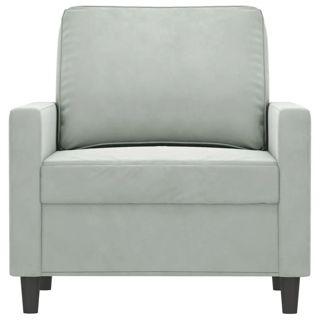 Grey Sofa Chair 60cm Single Seater Armchair