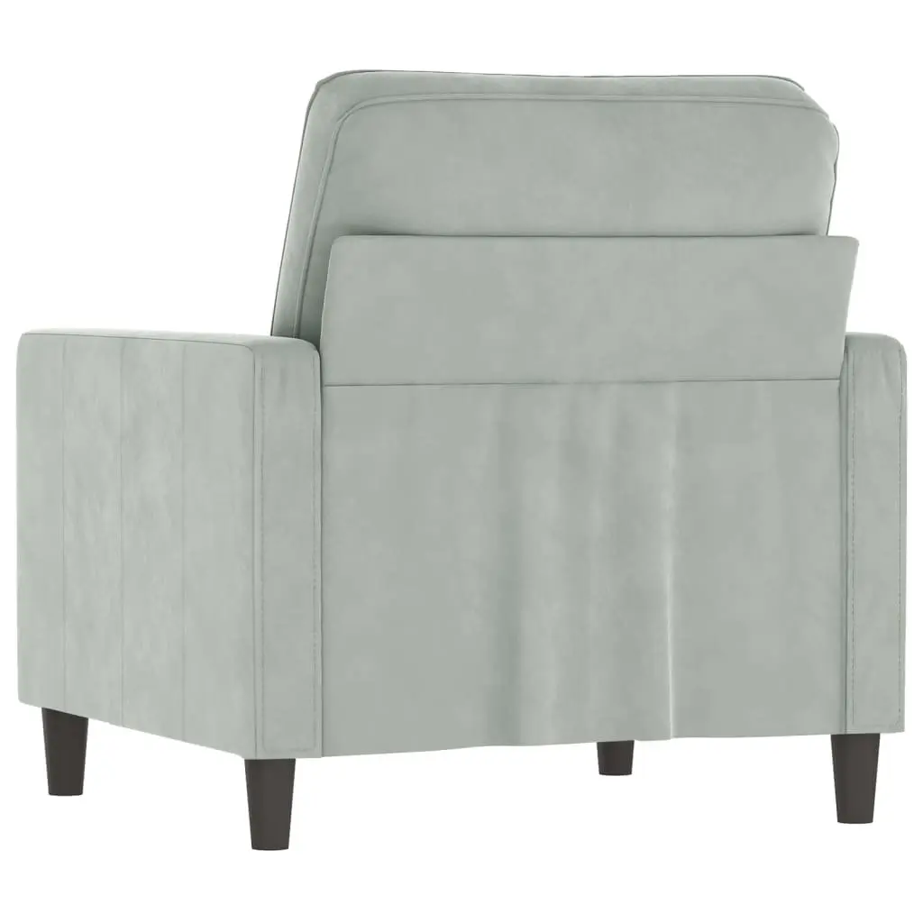 Grey Sofa Chair 60cm Single Seater Armchair