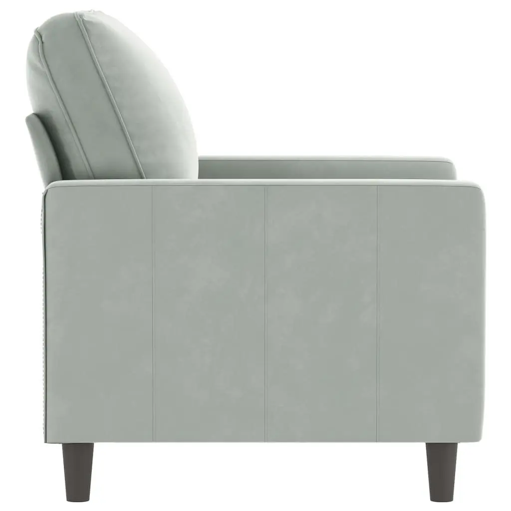 Grey Sofa Chair 60cm Single Seater Armchair