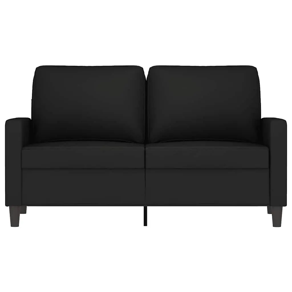 Black Velvet Modern 120cm Sofa Couch 2-Seater Living Room Furniture