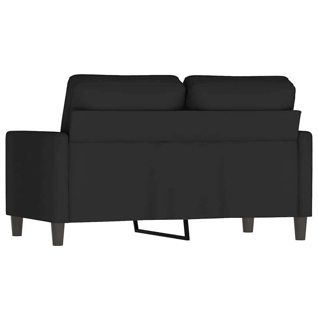 Black Velvet Modern 120cm Sofa Couch 2-Seater Living Room Furniture