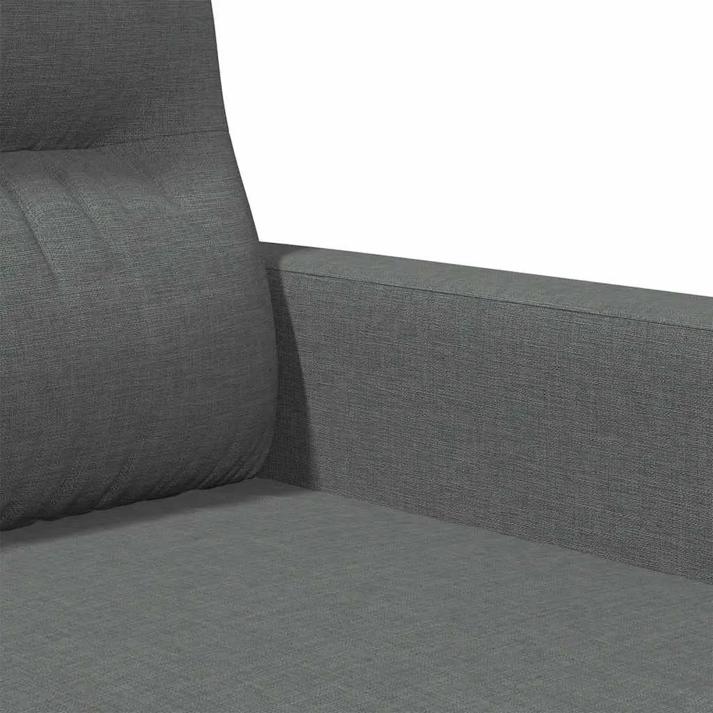 Grey Fabric Sofa Chair 60cm Compact Armchair Lounge Seat Living Room Furniture