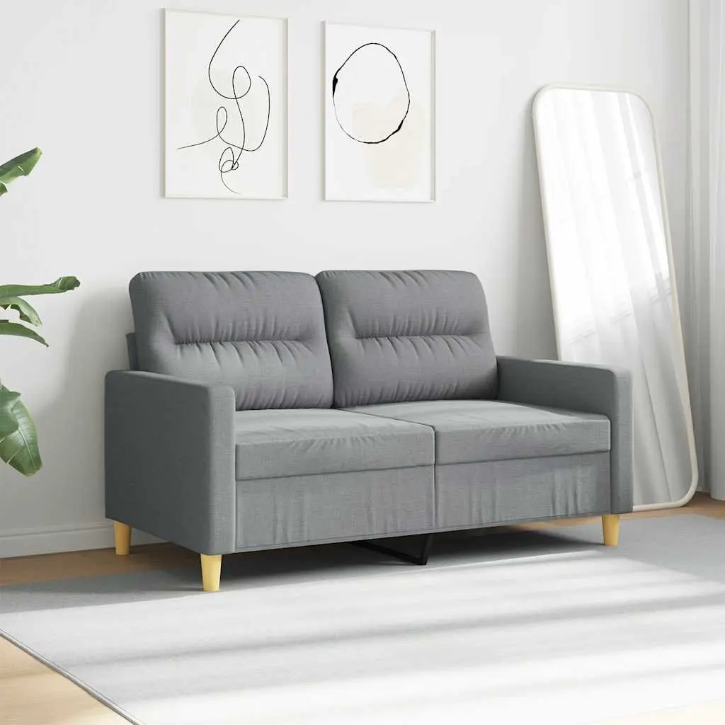 2-Seater Sofa in Grey Fabric