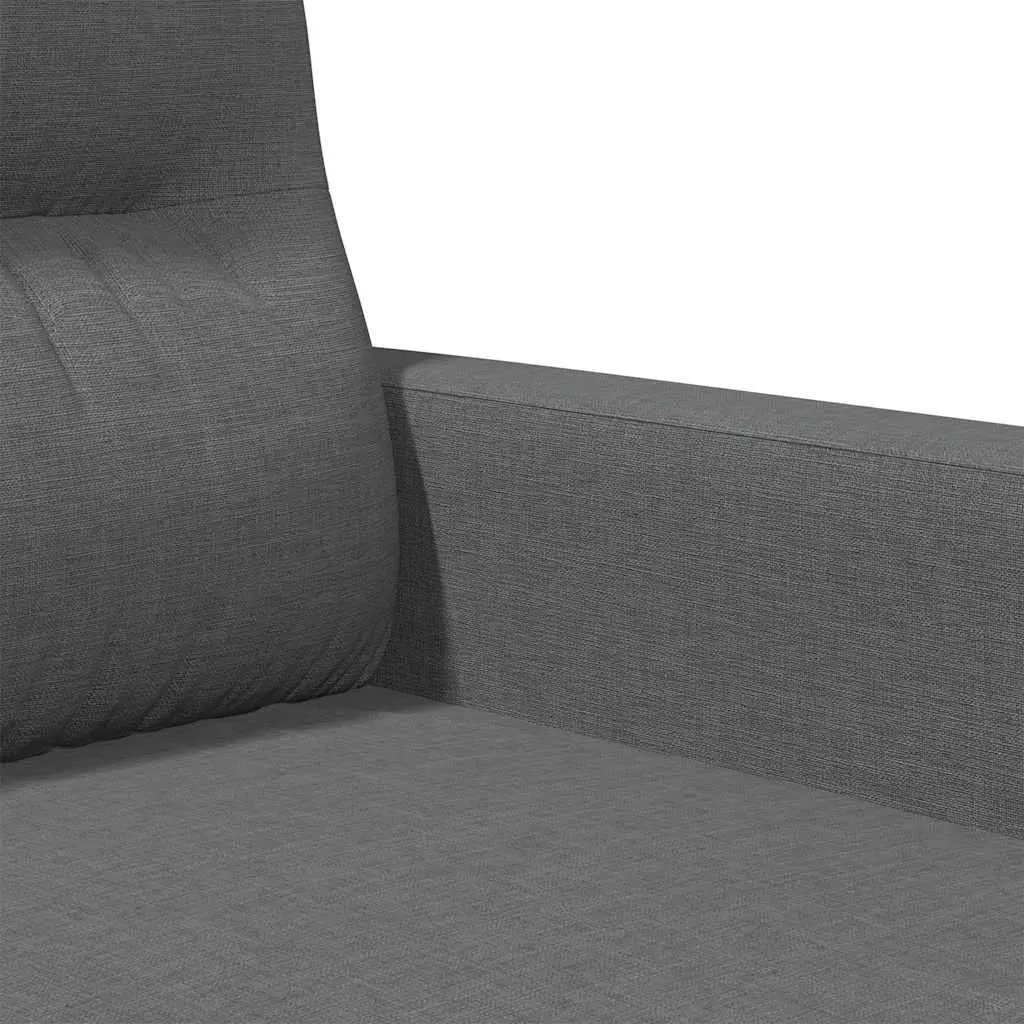 2-Seater Sofa Grey Fabric Lounge Couch 140cm Living Room Furniture Comfortable