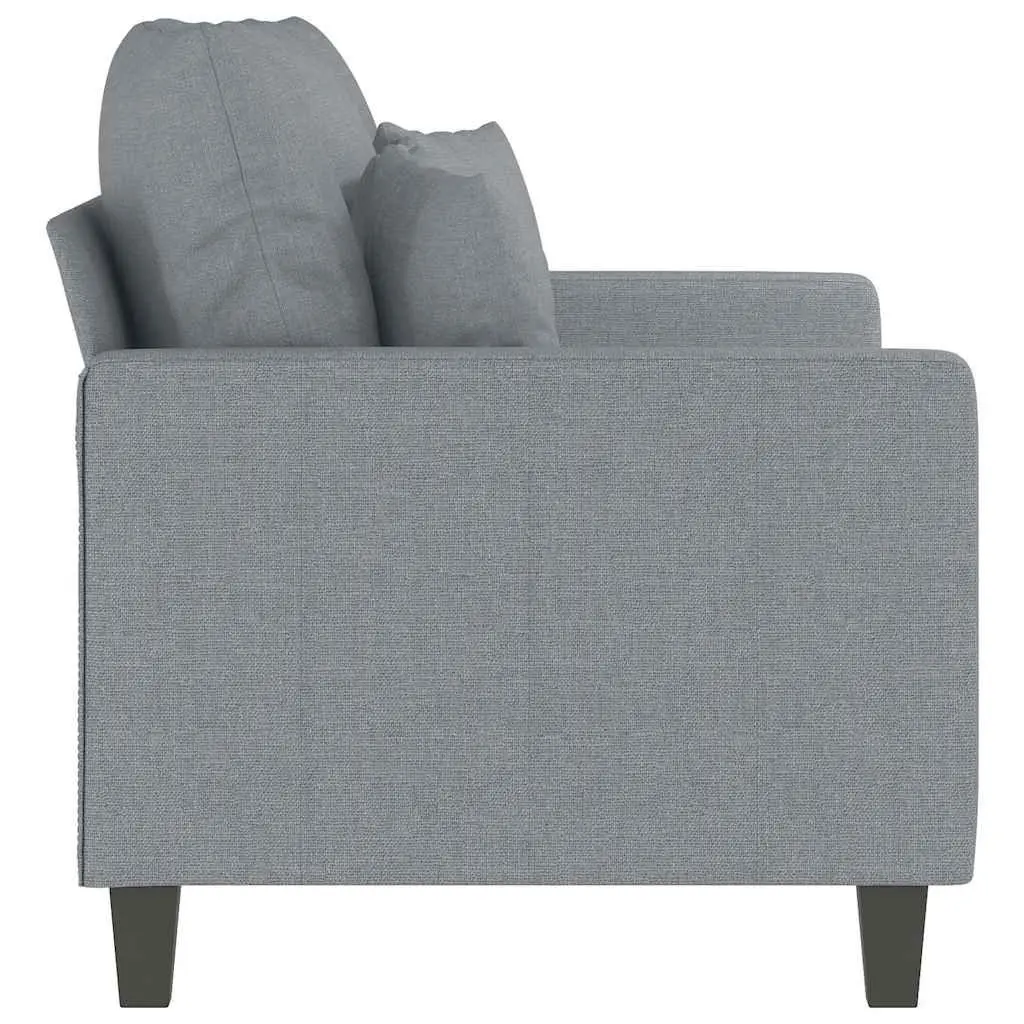 2-Seater Sofa Light Grey 120cm Fabric Modern Lounge Couch