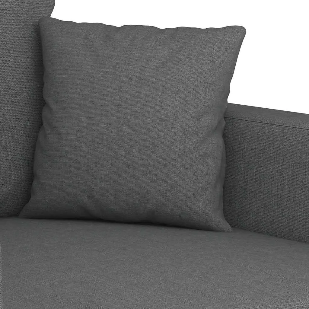 2-Seater Sofa Grey Fabric 120cm Modern Living Room Couch Comfortable Lounge
