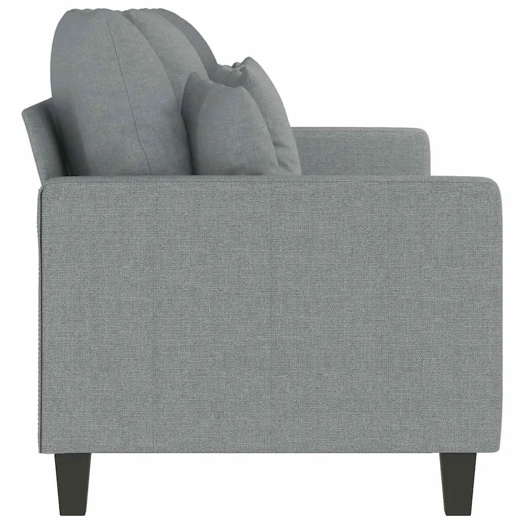 3-Seater Sofa Grey Fabric 180cm Living Room Couch Modern Design Comfortable