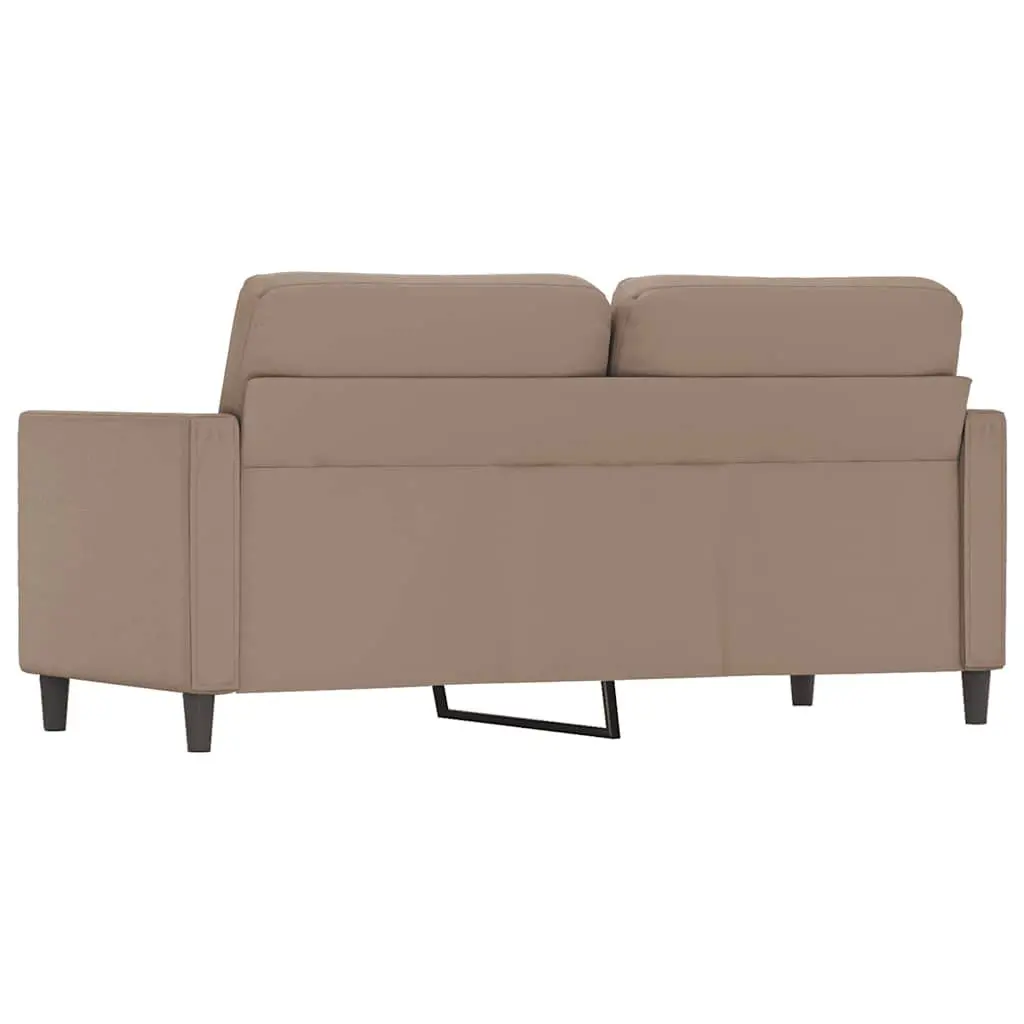 Brown Faux Leather 2-Seater Sofa 140cm