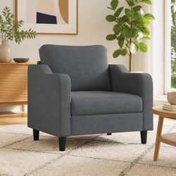 Single Seat Grey Sofa Chair for Living Room Comfort
