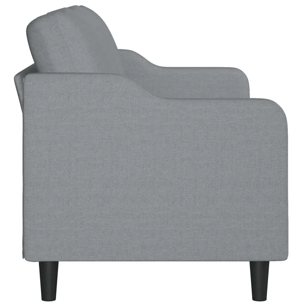 3-Seater Sofa Light Grey 180cm Modern Fabric Upholstered Couch