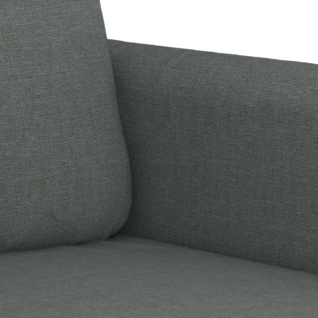 2-Seater Sofa Grey 120cm Fabric Living Room Couch Modern Lounge Seat Furniture