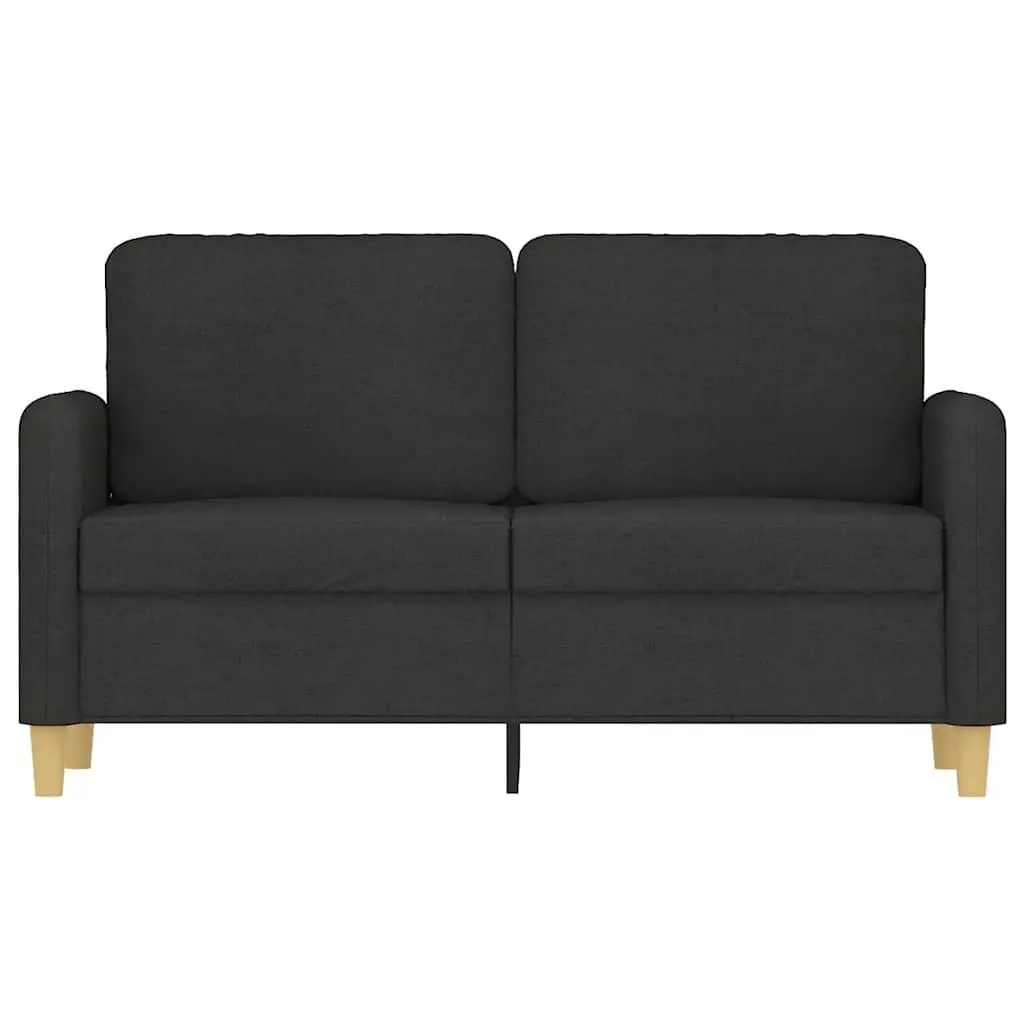 2-Seater Black Sofa for Living Rooms
