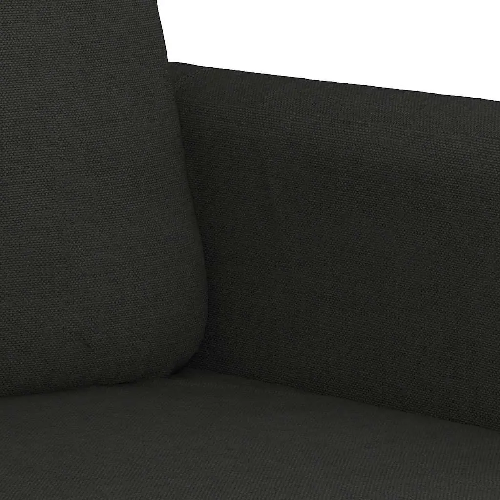 2-Seater Black Sofa for Living Rooms