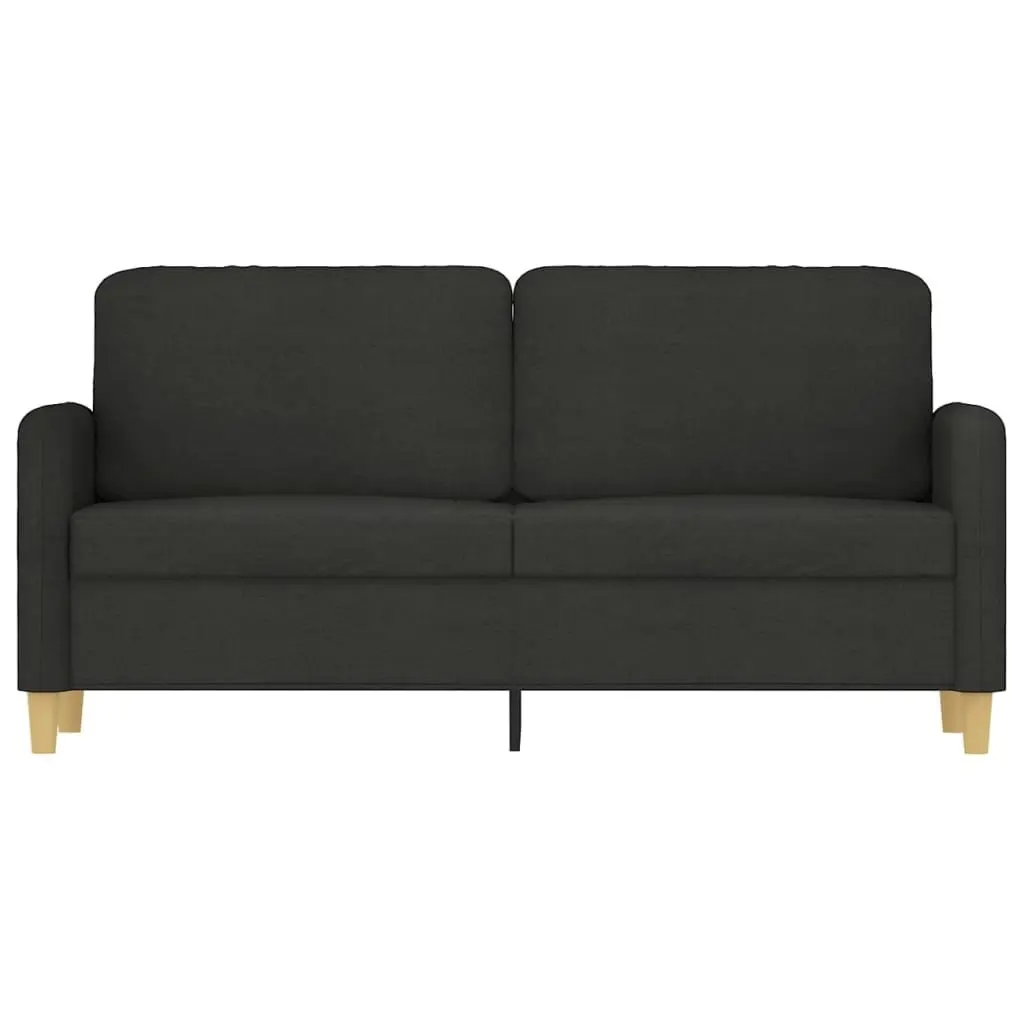 2-Seater Sofa in Black for Living Room