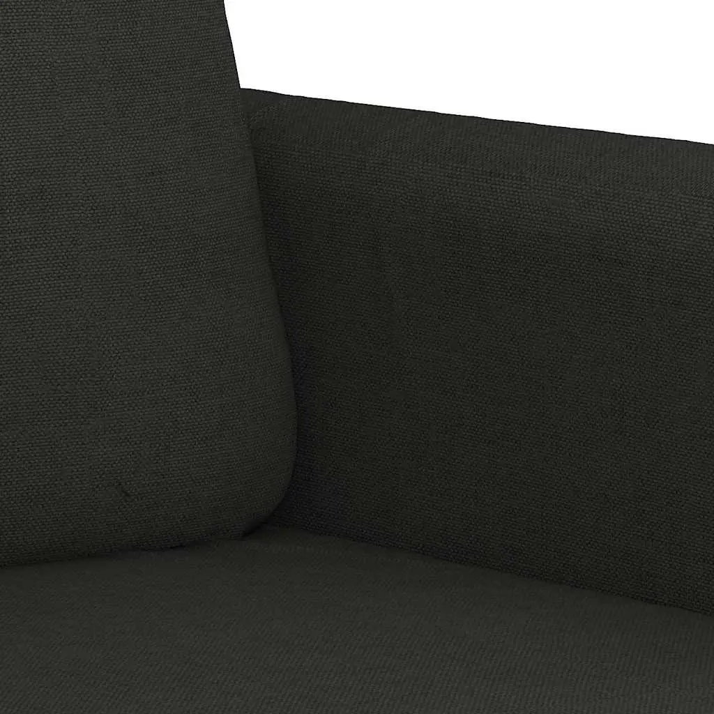2-Seater Sofa in Black for Living Room