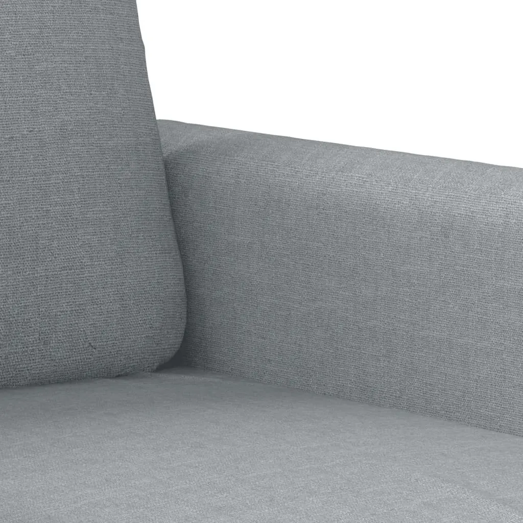 Grey Upholstered 3-Seater Sofa 180cm Fabric Couch Modern Living Room Furniture