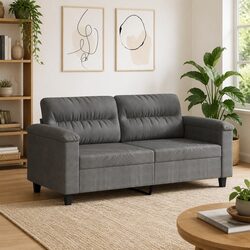Comfortable Grey 2-Seater Sofa for Modern Living