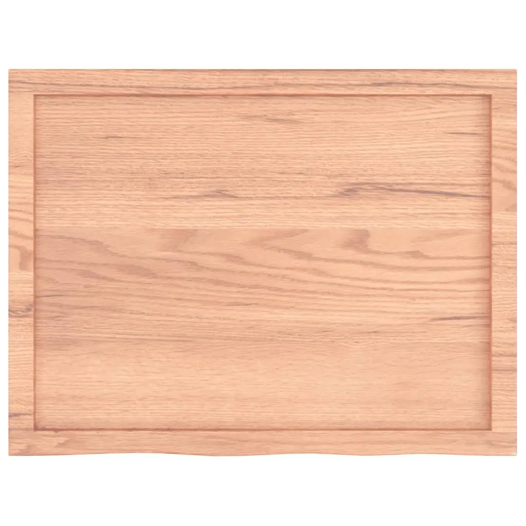 Rustic Brown Solid Oak Wall Shelf 80x60cm Floating Ledge