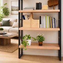 Rustic Solid Oak Wall Shelf Light Brown 80x60cm