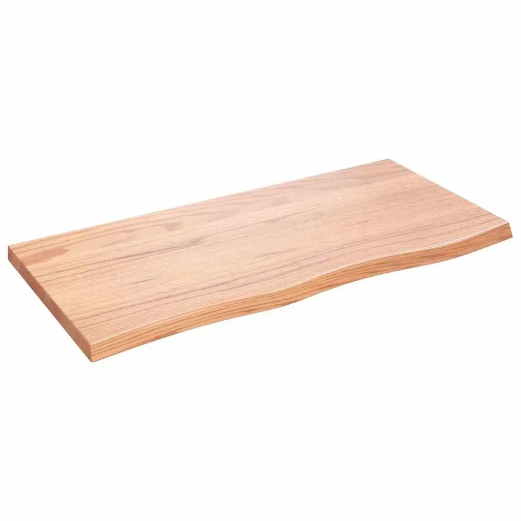 Solid Oak Wood Rustic Wall Shelf 100x50cm