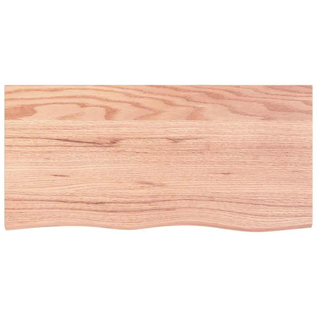 Solid Oak Wood Rustic Wall Shelf 100x50cm