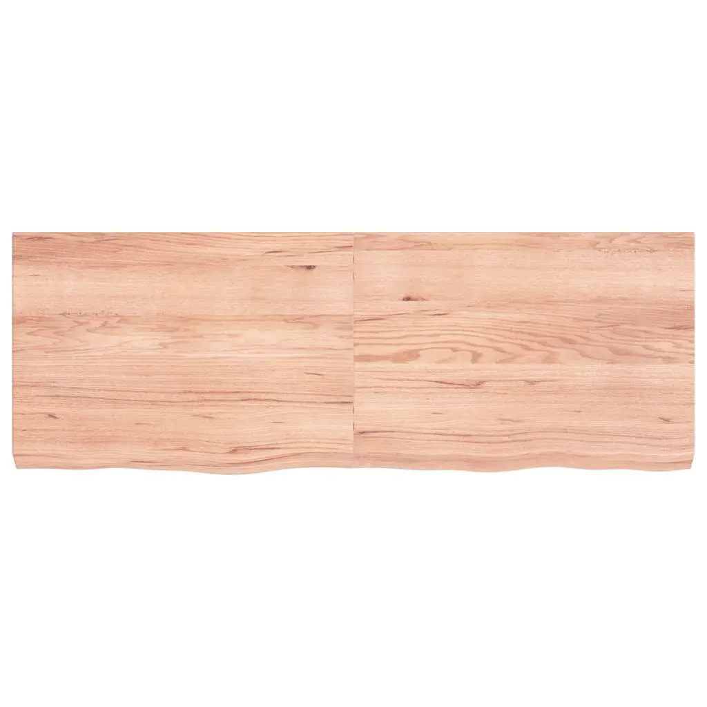 Folding Wall Shelf in Brown Solid Oak Wood 140x50cm