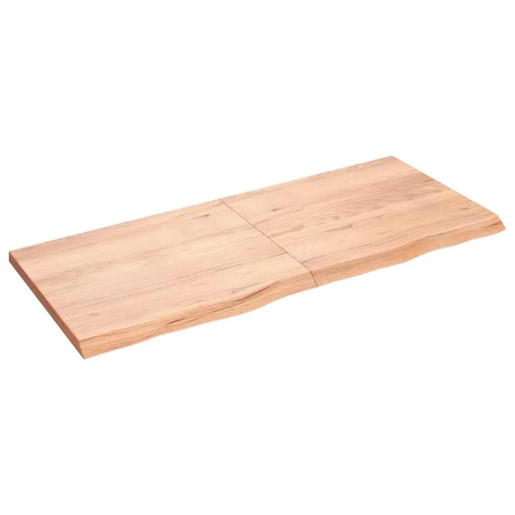 Rustic Foldable Wall Shelf in Solid Oak Wood 140x60cm