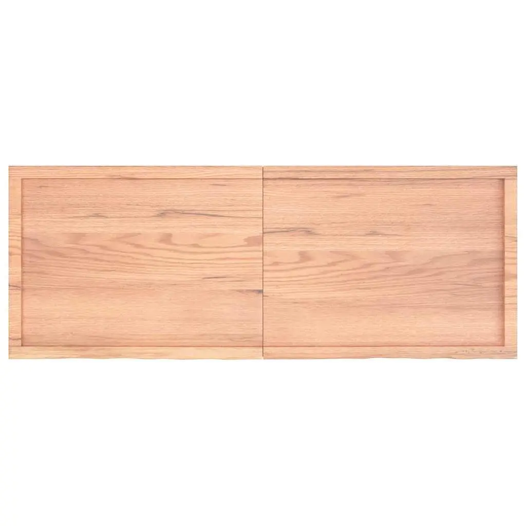 Rustic Handmade Oak Wall Shelf 160x60cm Light Brown