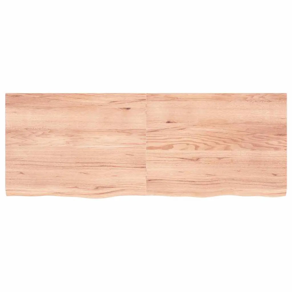 Rustic Handmade Oak Wall Shelf 160x60cm Light Brown