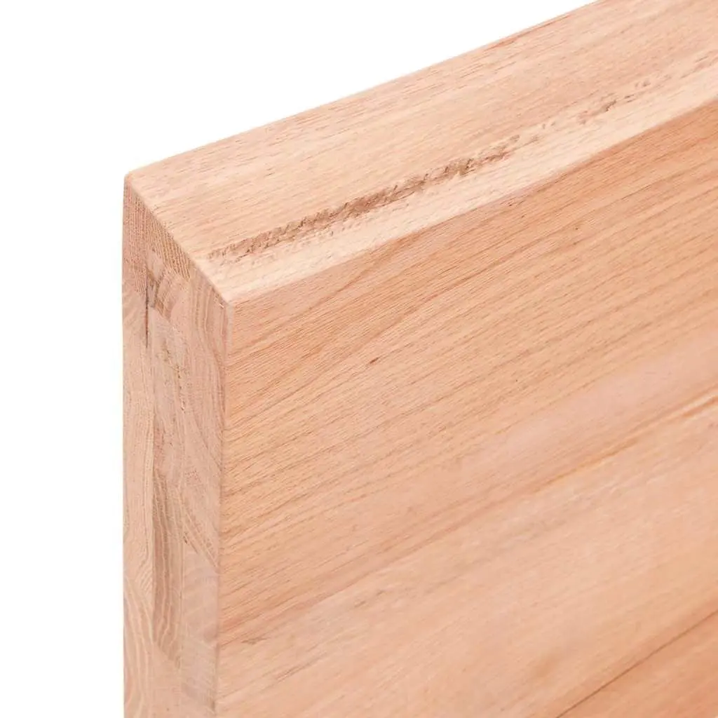 Rustic Solid Oak Wood Wall Shelf with Live Edge 180cm