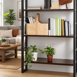 Rustic Dark Brown Wall Shelf 80x40x2 cm Solid Oak