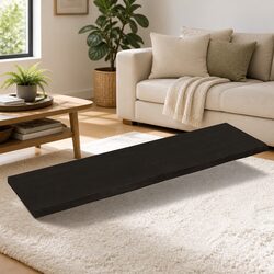 Rustic Solid Oak Wall Shelf with Folding Design