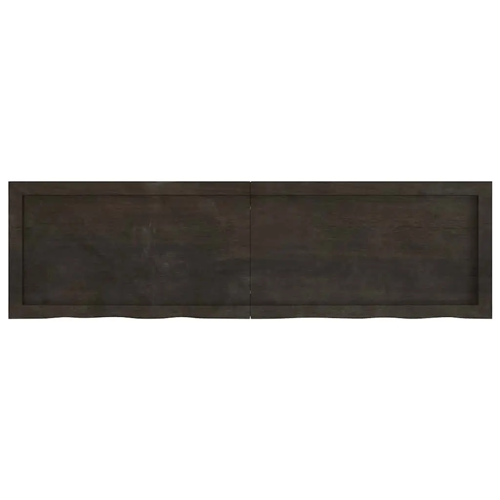 Wall Shelf Brown Oak Solid Wood Rustic Storage Folding Cabinet Top Desk Display