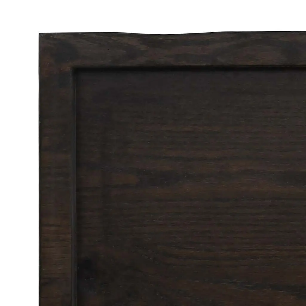 Wall Shelf Brown Rustic Oak Solid Wood Foldable Storage Ledge Handmade 160x40cm