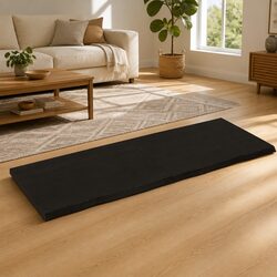 Rustic Solid Oak Wall Shelf with Folding Design 160x60cm