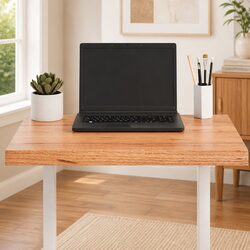 Live Edge Solid Oak Wood Table Top 60x50cm