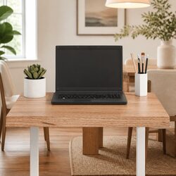 Handcrafted Solid Oak Wood Table Top 60x60cm Live Edge
