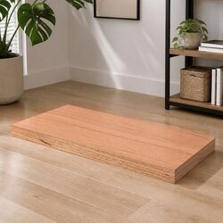 Handcrafted Solid Oak Wood Table Top 60x60cm Live Edge